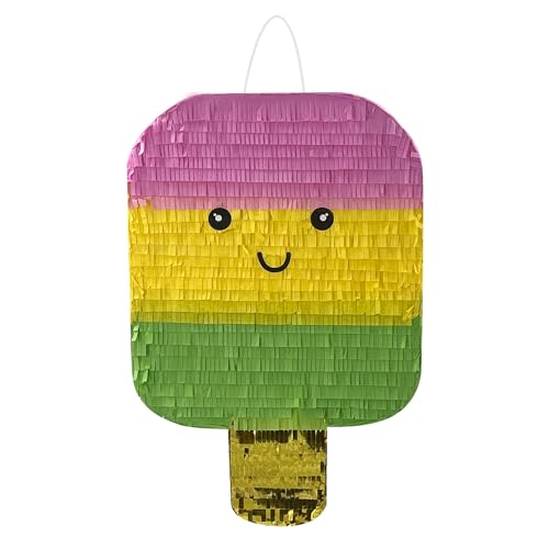 Ice Cream Pinata With PET Gold 32x47cm