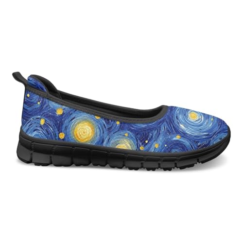 Image of Walking Shoes Women Breathe Mesh Slip On Sneakers Women Comfortable Lightweight