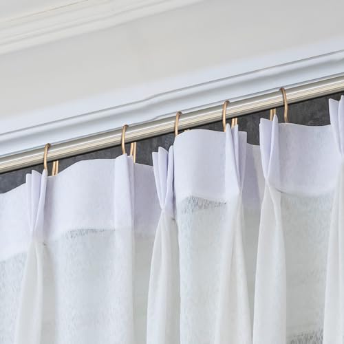 Crochets à rideaux en métal qui ne plient pas avec boîte transparente pratique