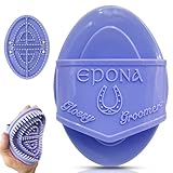 Epona Lavender Flexible Glossy Curry Comb for Horses – Soft, Ergonomic Grooming Brush with Flexible Tines for Deep Cleaning, Massage & Shedding Care