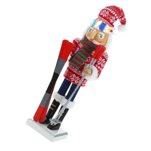 Casse-Noisette en Bois 38 CM : Décoration Noël Maison et Statuette Hiver