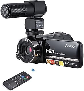 Camera Camcorder, Andoer HDV-3051STR Portable 24MP Digital Video Camera 1080P Full HD