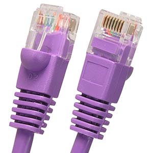 Cable Patch Cat 5e UTP 2 pies morado miniatura 1