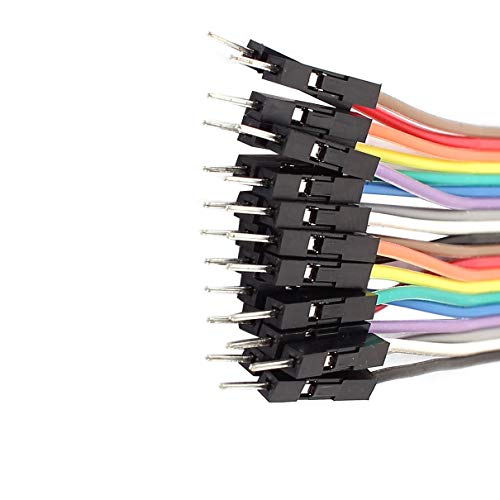 Aexit 2pcs 20cm accesorios audio y video conector macho-hembra miniatura 3