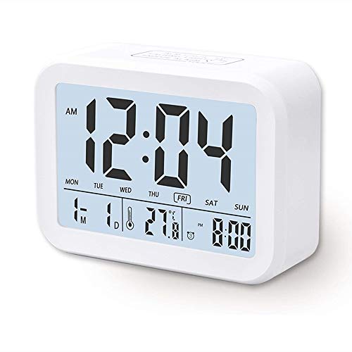 Arespark Despertador Digital Electrónico, Reloj Despertador con Alarma Luz de Noche, Pantalla...