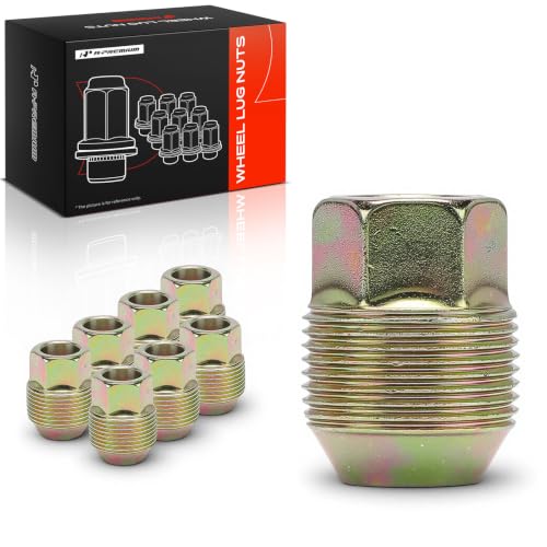 Image of A-Premium 8Pcs M12-1.50 Steel Wheel Lug Nuts Compatible with Chevrolet | for Aveo 2005-2011 Aveo5 2006 2011 Pontiac G3 Wave Wave5 Front or Rear Side