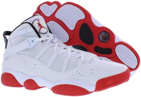 T nis de basquete masculino Jordan com 6 an is 322992-012, Branco