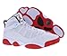 Nike Jordan Men's 6 Rings Basketball Shoes 322992-012 White/University Red 11