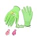 Produktbild Vgo 3 Paare Garten- und Arbeitshandschuhe mit Schaumlatex Gummibeschichtung, Garten- und Arbeitshandschuhe, Weiblich (8/M, Violett & Grün & Pink, RB6013)
