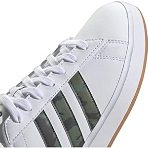 adidas Grand Court 2.0 Mens Tennis Shoes with Camouflage Stripes