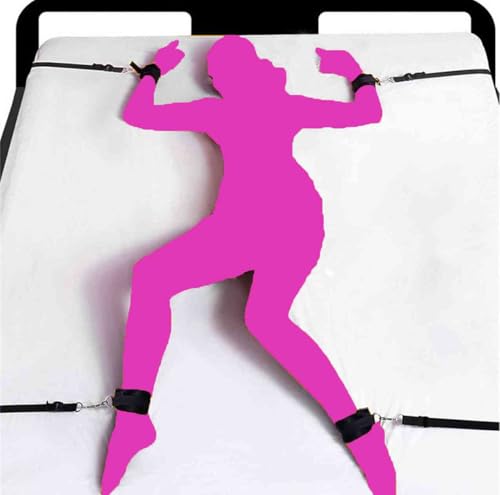 Bed Restraints Sex Adults Bondaged Kit Under King Bed Sex Ties Downs for Adults Couples Under Matress Queen Size Bed Bondage Restraints Kit Handcuffs Sex Wrist Ankle Bed Straps Adult Play Sweater -  HALUKA, adultos eróticos juguetes H11A