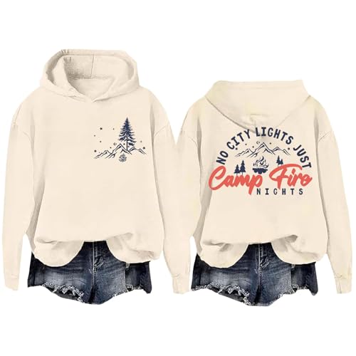 Genérico Forro 𝐏olar Mujer Azul 𝐂laro No Just Nights Hoodie Women No Just Nights Sweatshirt Men Chaqueta 𝐕erde Mujer con Capucha (Khaki, M)