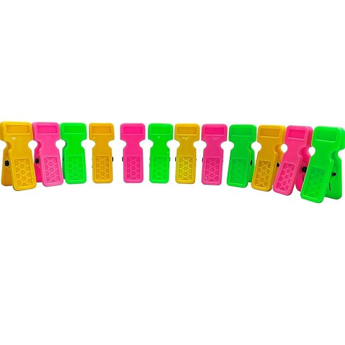 Image of PulGos 24 Pcs Cloth Clips with Storage Box | Heavy Duty Build Laundry Pegs | Wind Resistant Strong Grip | Clothes Pins for Drying & Hanging| Multipurpose Clips for Indoor & Outdoor Use | Plastic Clips