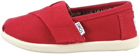 TOMS Tiny Red Canvas Classics Shoes, Size 9 US | Image 2