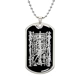 Beachglass Gifts Nam Myoho Renge Kyo Pendant Necklace Nichikan Soka Gakkai Gohonzon - Silver