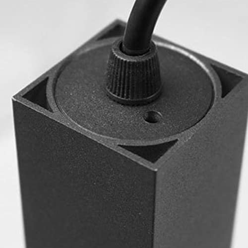 Lámpara colgante de tubo largo cilíndrica de 12W y estilo minimalista de un cabezal 8