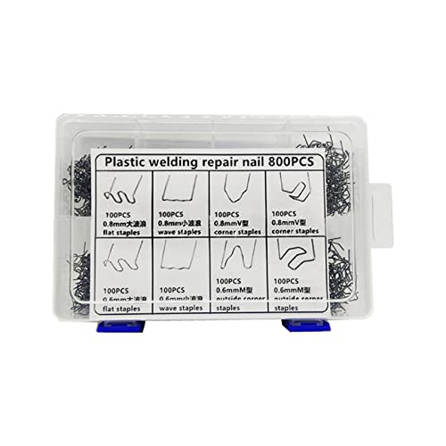 Mingzhe 800 peças de grampos quentes de reparo automático de plástico com caixa de armazenamento par