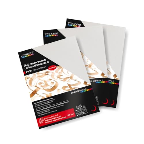 Crescent Cold Press Art Board 9x12 (3-Pack)