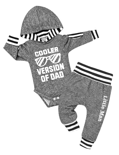 Image of Fommy Newborn Baby Boy Clothes Plaid Letter Print Long Sleeve Hoodies + Long Pants 2PCS Fall Winter Outfits Set