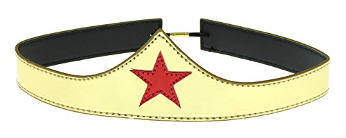 Bioworld JS5K6PDCO Wonder Woman Cuff And Tiara Adult Cosplay Costume Set Gold thumb #1