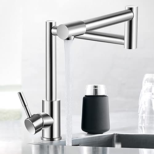 Robinet de cuisine pliable et pivotant à 360 pour un gain de place