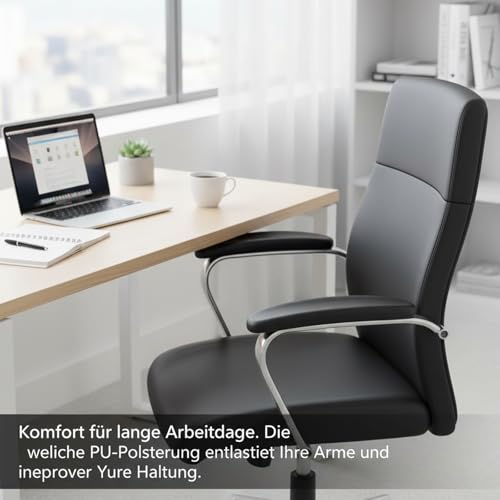 2X BüRostuhl Armlehnen Polster, Universell Pu-BüRostuhl Armpolsterkappen Ersatz Mit Schraube FüR Gaming-Stuhl, 28.5 X 7.5 X 3cm