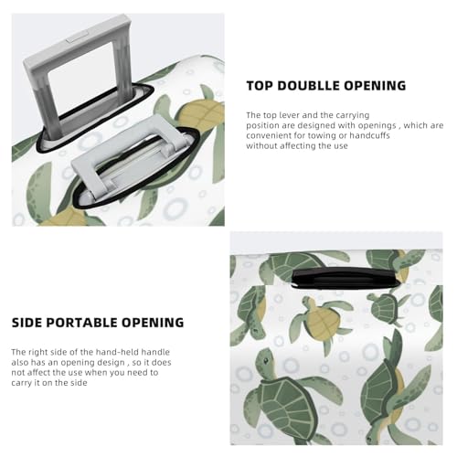 Cute Turtle For Travel Luggage Cover Suitcase Protector Fits 18-32 Inch Travel Luggage Protector Elastic Luggage Anti-Scratch Suitcase Cover3