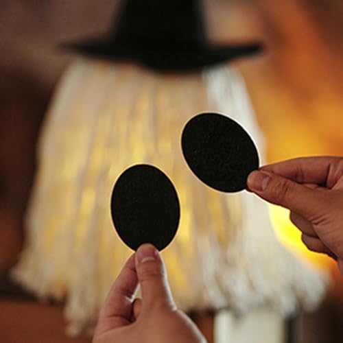 Fantôme effrayant avec lumière LED et structure en serpillère