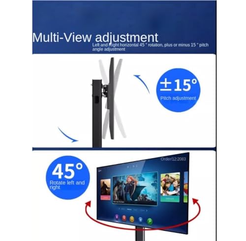 Support TV pivotant 65 pouces avec fixation VESA 600x400 robuste