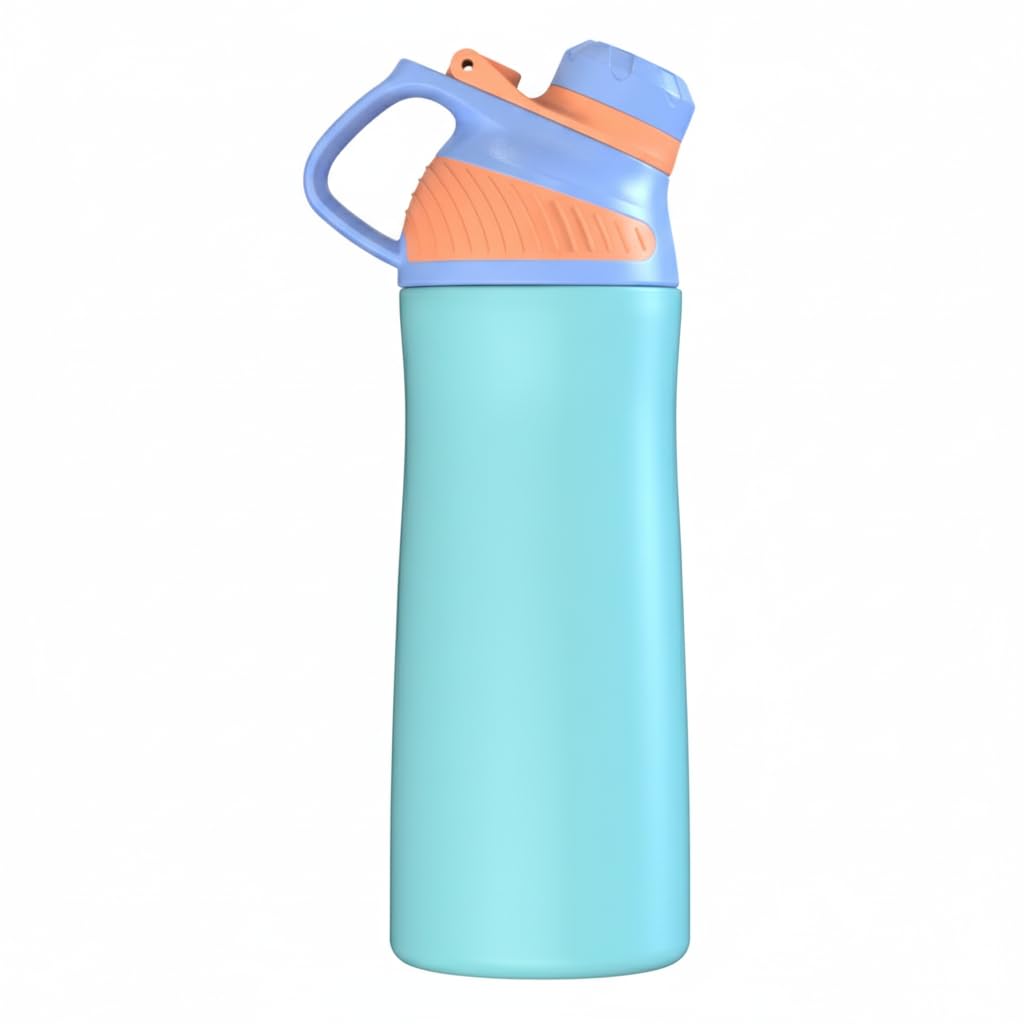 Rabitat ZYLO Insulated Water Bottle for School Kids | Steel Water Bottle for Kids | Kids Water Bottle | 1+1 Year Brand Warranty | Hot & Cold Upto 24 Hours | Office, Gym, Outdoor 550ml Blue