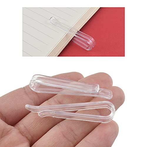 HAHIYO 2.2inch/55mm 60Pcs Clear Plastic U Shape Alligator Clip, Clothespin Fabric Clip Garment Shirt Folding Clip Toothless for Sewing Room Folding Sock Tie Pant Securing Fabric to Comic Book Board