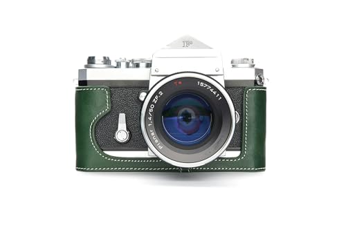☆美品☆完全動作　ニコンFブラック　アイレベル　レザーケース＃186 ニコン Z f」専用設計のハーフレザーケース。ブラックとブラウン