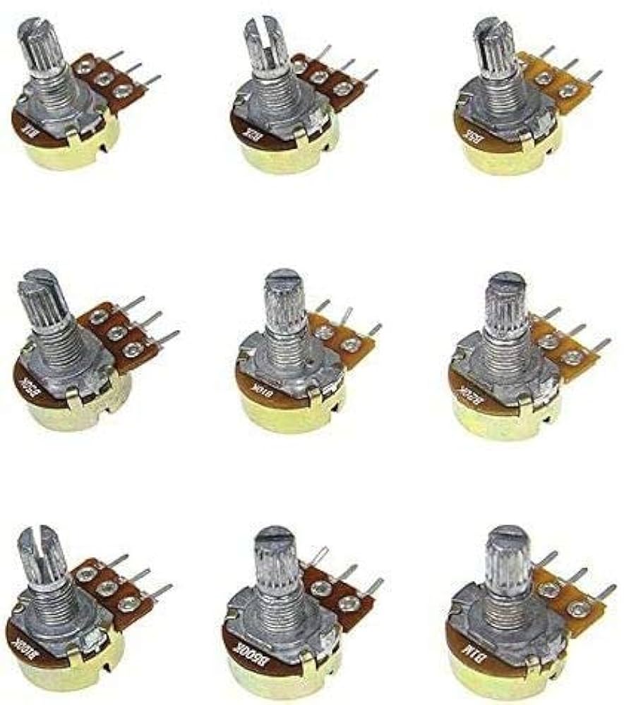 Amazon | waves 可変抵抗器 ボリューム セット Bカーブ 1K-1M 9