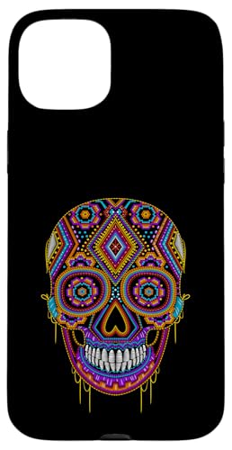 Dia de Los Muertos Floral Sugar Skull Mexico Day of The Dead �X�}�z�P�[�X iPhone 15 Plus �p