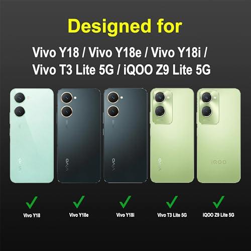 Image of amazon basics Back Case Cover for Vivo Y18 | Compatible for Vivo Y18 Back Cover | Liquid Silicon Magic Case with Camera Protection | Black