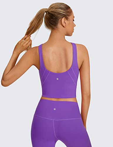 Image of CRZ YOGA Womens U Back Sports Bras | Light Support, Removable Pads, Yoga, Extremely Soft, U Back, Wide Straps, for Women