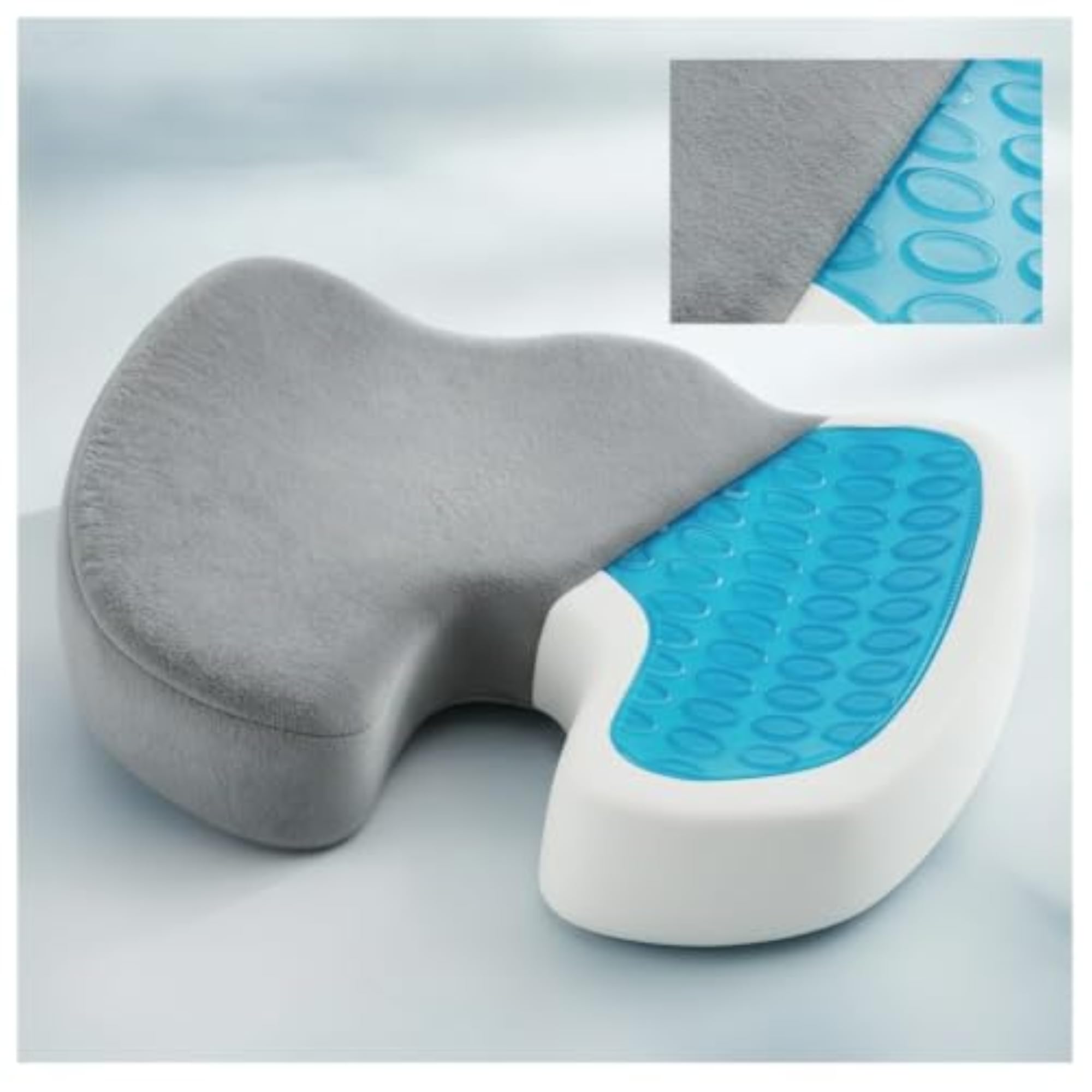 Ergonomic Gel Memory Seat Cushion, U-Shaped