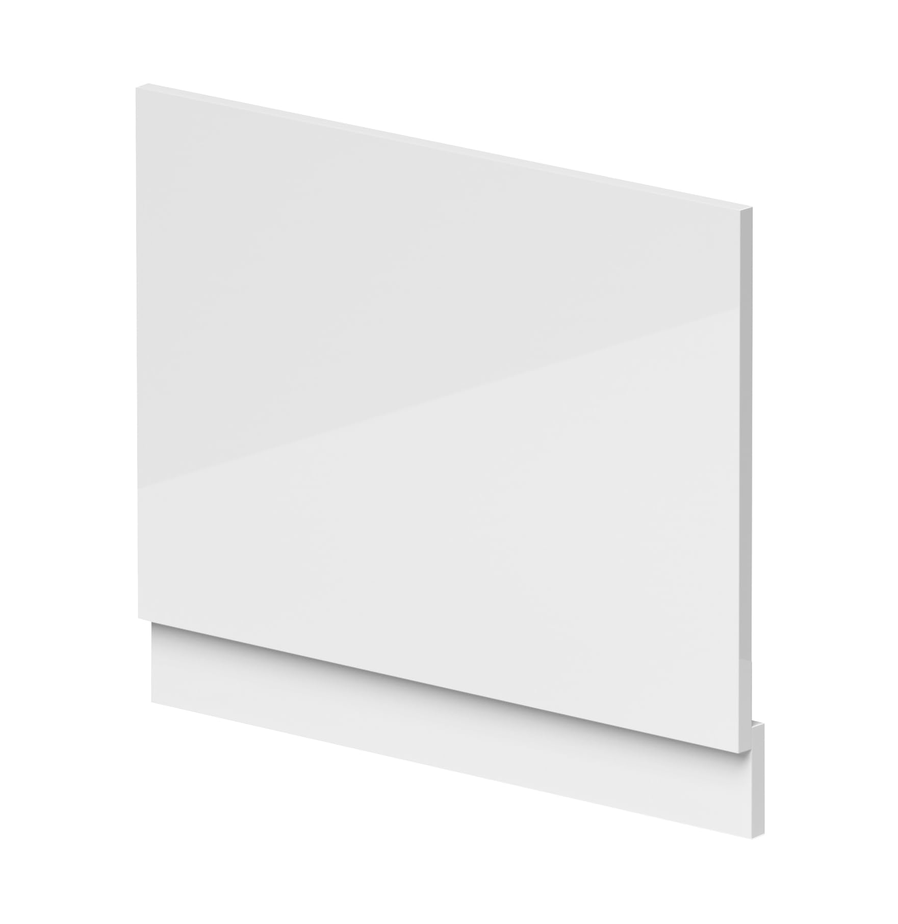 nuie BPR111W Bath Panels Modern Bathroom Waterproof Shower Bath End Panel, 700mm, Gloss White