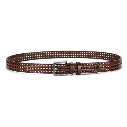 Image of CHAOREN Mens Belts Leather 35mm for Jeans - Tough at Work, Sharp Daily | Genuine Leather, Durable Buckle, Casual Occasion, Everyday Dress, Classic Style, Handmade, Gift Box