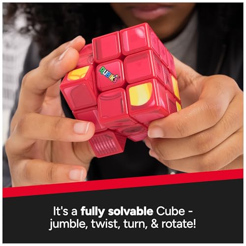 Image of Rubik's Cube, Iron Man Cuber, Marvel Collectible Fidget Toy & Desk Decor, Challenging Brain Teaser for Fans of Marvel Rivals & Action Movies, for Ages 8 & Up