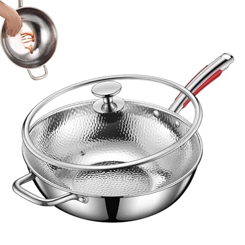 Wok Titanium Martillado con Tapa 13.4 in miniatura 1