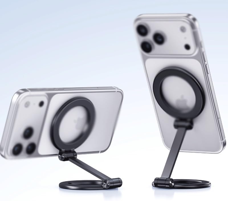 Magnetic Multi Functional Foldable Phone Stand Strong Adhesion Easy to Carry Finger Ring Holder image 4