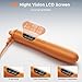 LVPIMAN Smart Jump Rope, Wireless Jumping Rope, Supports Game App Interaction, Suitable for Home and Gym exercise, Fitness Skipping Rope, Suitable for Women, Men, Adults and Children Orange