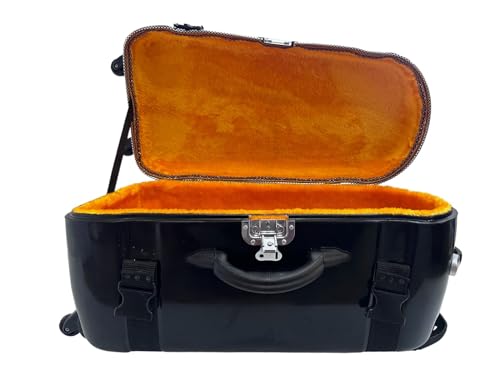Image of Tabla Fiberglass Case With Trolley And 360� Wheels For One Tabla And One Bayan (BLACK)