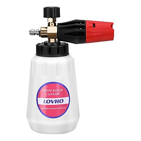 LOVHO Snow Foam Cannon Lance with 1/4 Inch Quick Connector 1 Liter Bottle Cover