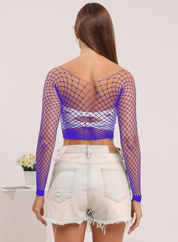 Image of Lemon Girl Women Fishnet Crop Tops Lingerie Babydoll Top Chemise One Size US 2-18