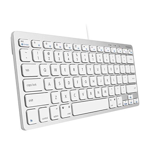 Macally Mini Keyboard and an Ergonomic Laptop Stand, Excellent MacBook Accessories
