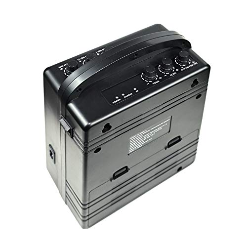 Hisonic Hs122B-Hl Rechargeable & Portable Pa (Public Address) System With Built-In Dual Uhf Wireless Microphones (1 Handheld + 1 Belt-Pack) #TOP5