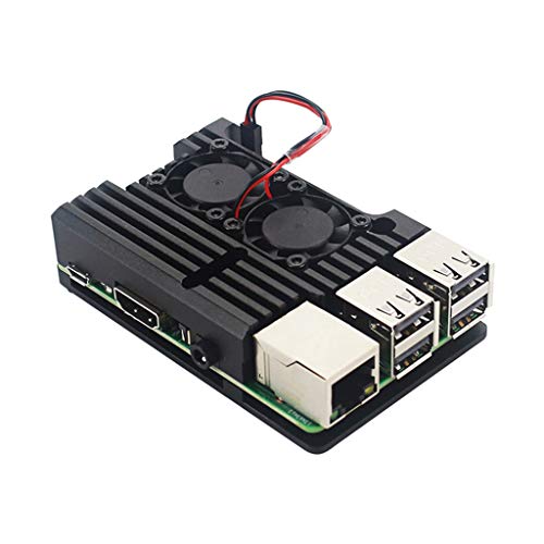 Qianly Cooler de Metal Duplo para Raspberry Pi 3/2 - Proteção e Refrigeração