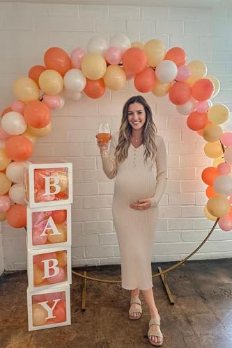 OUGES Women's Wool Blend 2025 Winter Maternity Sweater Dress V Neck Long Sleeve Slim Fit Ribbed Knit Midi Bodycon Dresses4